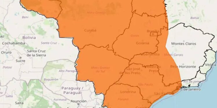 Alerta laranja/Inmet