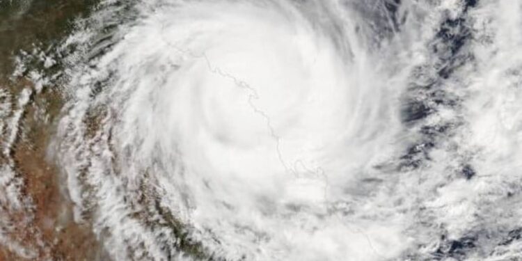 Reprodução/NOA/Nasa – Imagem do ciclone (ilustrativa)