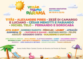 Titãs, Michel Teló, Sorriso Maroto e muito mais: Verão Maior Paraná terá 33 shows gratuitos no Litoral