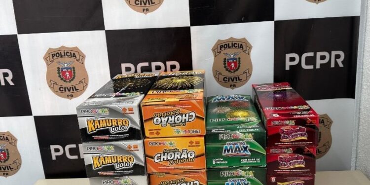 Polícia Civil prende homem por venda irregular de fogos de artifício em Guaratuba