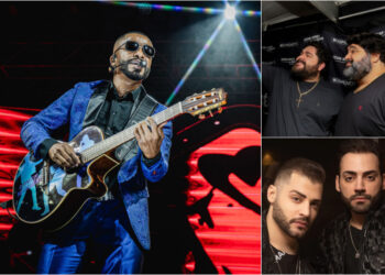 Alexandre Pires, César Menotti e Fabiano e Guilherme e Benuto se apresentam neste fim de semana no Litoral