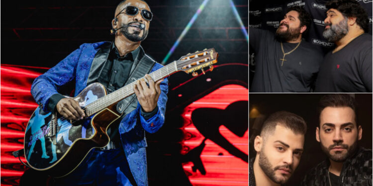 Alexandre Pires, César Menotti e Fabiano e Guilherme e Benuto se apresentam neste fim de semana no Litoral