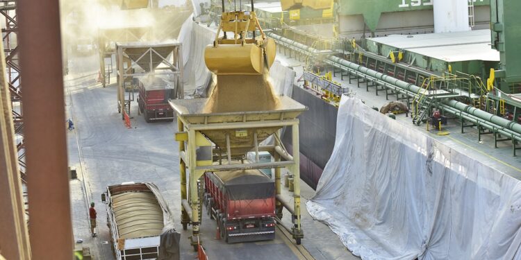 Mais de 3 mil bitrens por dia movimentaram 66 milhões de toneladas em 2024, garantindo recorde para o Porto de Paranaguá