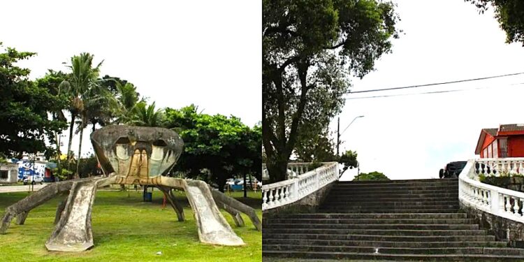 Caranguejo da rodoviária e escadaria da Copel ganharão novas cores em mutirões de pintura abertos à comunidade