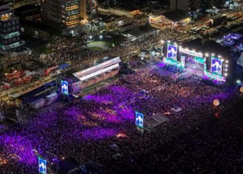 Shows no Litoral já reuniram mais de 1,1 milhão de participantes; só Luan Santana somou 164 mil pessoas