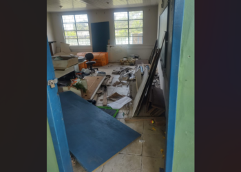 Prédio abandonado do Colégio São Francisco se torna ponto de uso de drogas e furtos em Paranaguá