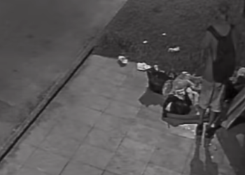 Morador de rua recolhe lixo espalhado em Paranaguá e vídeo viraliza nas redes sociais