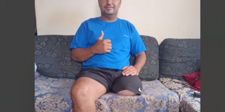 Após perder perna em acidente de moto, morador de Paranaguá lança campanha para comprar prótese