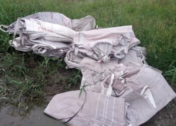 Suspeitos furtam sacos vazios do barracão de uma empresa no bairro Embocuí em Paranaguá