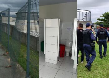 Criminosos invadem pista de skate do Aeroparque e furtam portas de banheiros