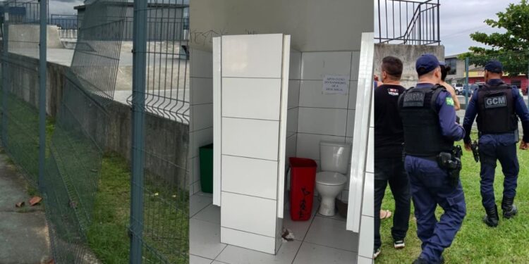 Criminosos invadem pista de skate do Aeroparque e furtam portas de banheiros