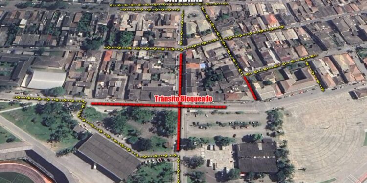 Obras no Centro Histórico de Paranaguá alteram trânsito e exigem atenção dos motoristas