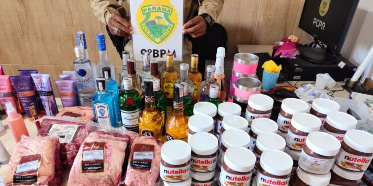 PM prende trio que furtou mais de R$ 9 mil em mercadorias em estabelecimentos comerciais de Matinhos