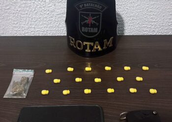 OPERAÇÃO BLOQUEIO: ROTAM apreende comprimidos de ecstasy e buchas de maconha em Morretes
