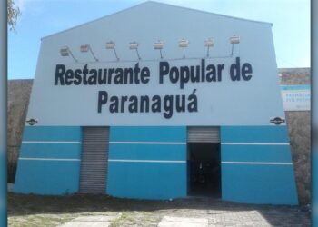Suspeitos furta fiação elétrica do Restaurante Popular em Paranaguá; tubulação foi desenterrada pelos criminosos