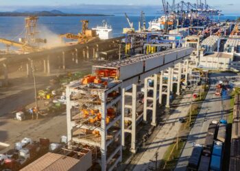 Maior investimento portuário do Brasil, Moegão alcança 52,5% de execução