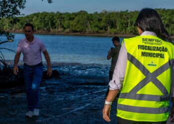 Prefeitura de Paranaguá flagra despejo irregular de esgoto no Rio Itiberê e promete intensificar fiscalizações