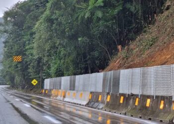 Pistas da BR-277 estão totalmente liberadas para o fluxo de veículos no km 43 em Morretes