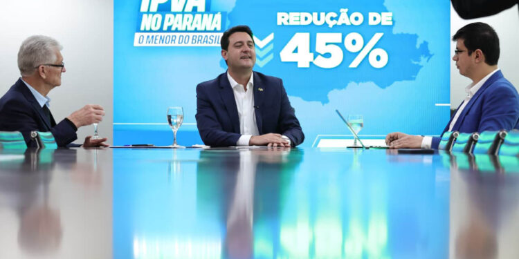 Com redução de 45%, Paraná terá menor alíquota de IPVA do Brasil em 2026
