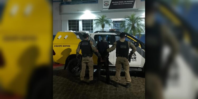 Foragido da Justiça catarinense é capturado pelo Grupamento de Motocicletas em Paranaguá
