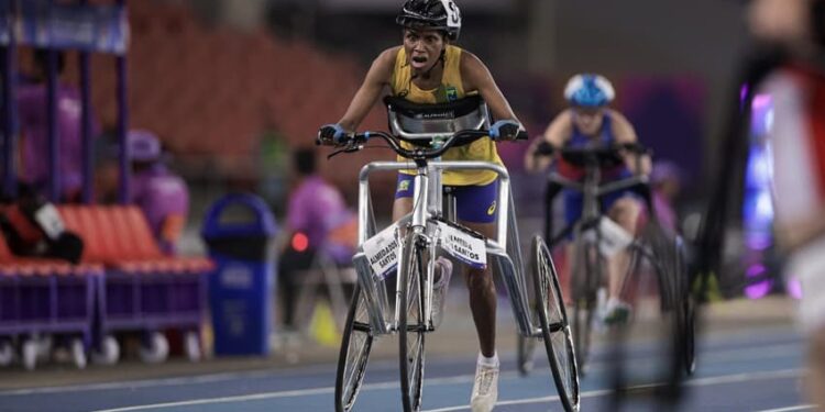 Parnanguara Edileusa dos Santos conquista bronze no Mundial Paralímpico de Atletismo na Índia