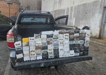 A picape foi doada recentemente pela Receita Federal