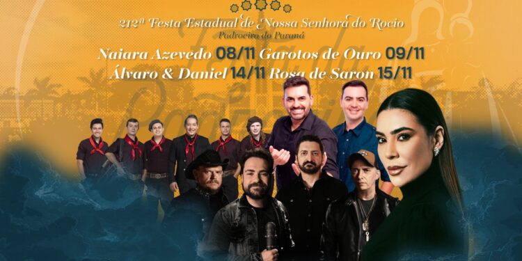 Santuário do Rocio divulga programação de shows da 212ª Festa Estadual de Nossa Senhora do Rocio