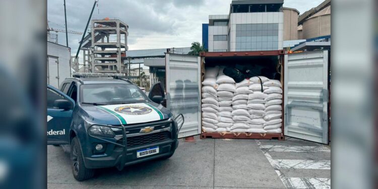 Receita Federal apreende mais de 100 quilos de cocaína no terminal de contêineres do Porto de Paranaguá