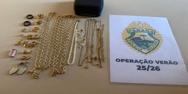 Polícia Militar recupera joias furtadas de residências em Pontal do Paraná