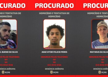 Polícia Civil divulga foto de homens envolvidos em homicídio e tentativa de homicídio em Guaratuba