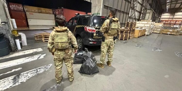 Polícia Federal apreende mais de 47 quilos de cocaína no terminal de contêineres do Porto de Paranaguá 