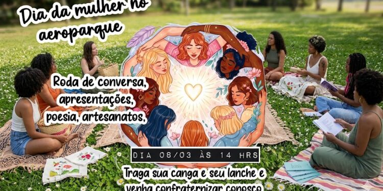 No domingo (8), mulheres se reúnem no Aeroparque para celebrar o 8 de março com cultura e mobilização