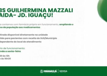 Farmácia própria começa a funcionar na UBS Guilhermina Mazzali Gaida, no Jardim Iguaçu