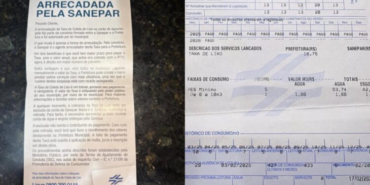 Cobrança da taxa de lixo vinculada à conta de água gera críticas de moradores em Morretes