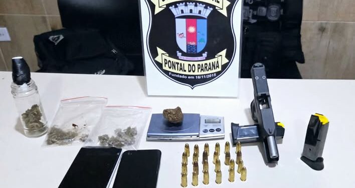 Inquilino ameaça dono de quitinete com pistola em Pontal do Paraná; indivíduo foi preso pela GCM 