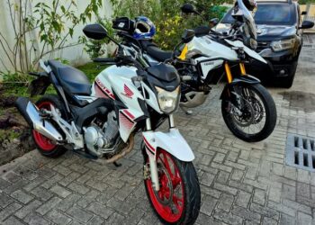 PM recupera motocicleta furtada em Pontal do Paraná; veículo trafegava pela cidade de Paranaguá