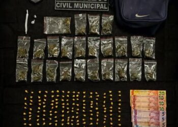 Guarda Civil de Matinhos apreende grande quantidade de entorpecentes durante patrulhamento de rotina no balneário Gaivotas
