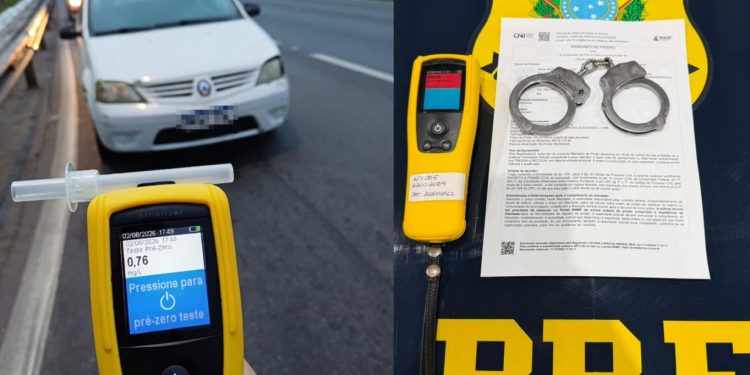 PRF prende motorista por embriaguez ao volante na BR-277 em Morretes
