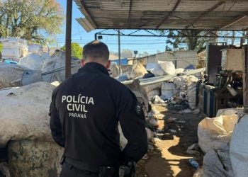 Fiscalização integrada em 126 pontos mira a receptação e a venda de fios e cabos de cobre furtados em Paranaguá e em outras cidades do estado