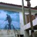 Fotografias foram instaladas em casas e comércios da Ilha de Eufrasina. Foto: Juan Roseno